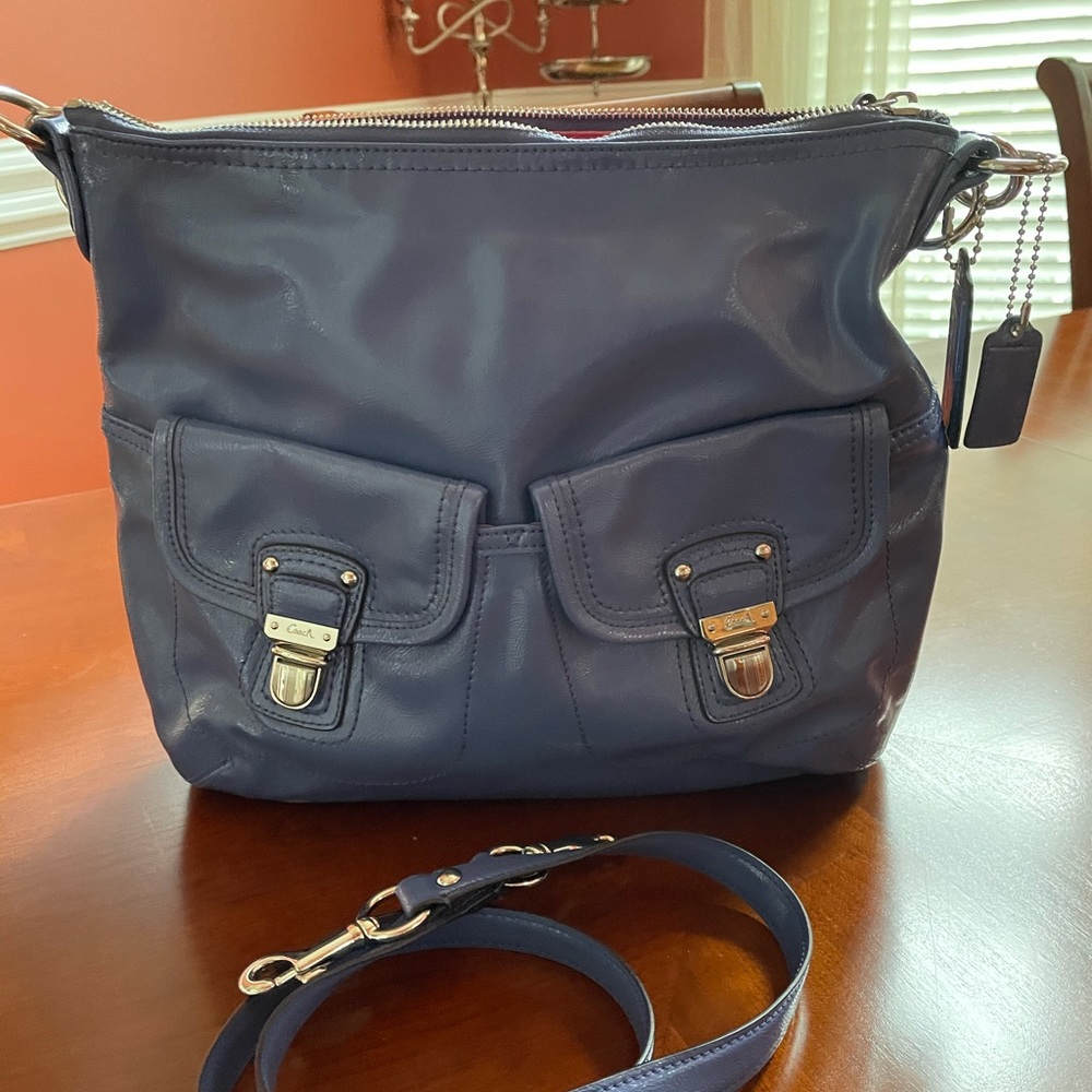 Coach Leather Periwinkle Purse